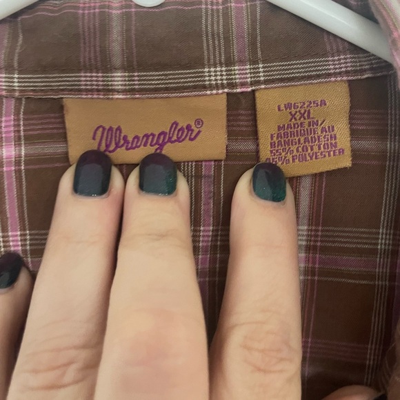 Wrangler XXL sleeveless button down plaid sleeveless snap buttons western Dutton - Picture 2 of 5